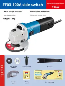 <span class=keywords><strong>Amoladora</strong></span> Angular Industrial Inalámbrica Sin Escobillas <span class=keywords><strong>DONGCHENG</strong></span> S1M-FF03-100A Herramienta Eléctrica Multifuncional Garantía de 3 Años Velocidad de 13000 r/min - Product Image 6