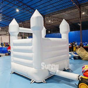 Château gonflable commercial personnalisé blanc pour mariage, château gonflable avec toboggan à <span class=keywords><strong>vendre</strong></span> - Product Image 4