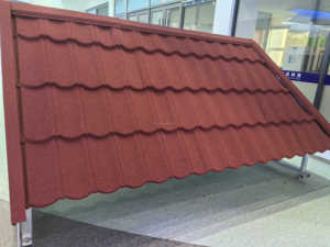 Tuile de toit en métal <span class=keywords><strong>enduit</strong></span> de <span class=keywords><strong>pierre</strong></span> imperméable matériau en acier de fibre de verre de première qualité pour villas maisons parcs bâtiments extérieurs - Product Image 5