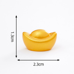 Set de Figuras de Lingotes de Oro en Miniatura, Decoración Feng Shui para la Fortuna y la Riqueza, para <span class=keywords><strong>el</strong></span> Hogar y Micro Paisajes - Product Image 3