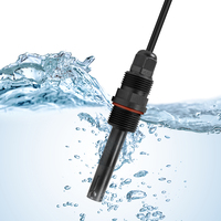 Sonde de capteur EC liquide RIKA RK500-13 à haute précision avec sortie 4-20mA RS485, électrode en alliage de titane, certifiée CE, pour l'huile et le gaz