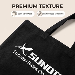 Custom Logo <strong>Foldable</strong> Oversize Canvas Cotton Tote <strong>Bag</strong> with Letter Pattern and Shoulder Strap Custom Size - Product Image 2