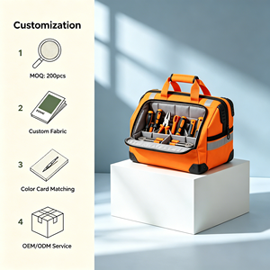 Bolsa <span class=keywords><strong>de</strong></span> Lona para Herramientas OEM, Bolsa <span class=keywords><strong>de</strong></span> Electricista Multifuncional, Resistente, <span class=keywords><strong>de</strong></span> Gran Tamaño, Bolsa Colgante para Almacenamiento y Reparación <span class=keywords><strong>de</strong></span> <span class=keywords><strong>Carpintero</strong></span> - Product Image 4