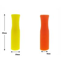 Embouts de paille en silicone de 8 mm, couvre-paille en silicone coloré, adapté aux pailles en acier inoxydable de 8 mm de large