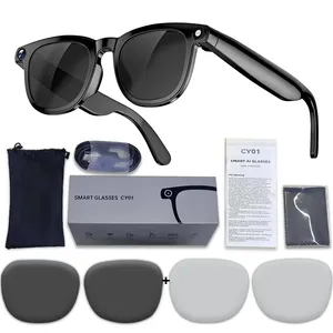 Gafas Inteligentes M01 con IA, Cámara de Video HD de 800W Píxeles, Gafas de Sol Deportivas para Exteriores, Grabación de Voz con IA, Traducción de Llamadas, Gafas de Oficina - Product Image 5