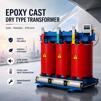 Transformateur triphasé à isolation époxy sèche 50/60Hz, entrée 6-37kV, refroidissement AF, IP20/IP40, ignifuge, sans entretien