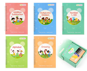 Cuaderno <span class=keywords><strong>de</strong></span> práctica mágica 5 en 1, escritura a mano en inglés, regalos reutilizables, libros <span class=keywords><strong>de</strong></span> trabajo, División <span class=keywords><strong>de</strong></span> multiplicación, escritura a mano - Product Image 2