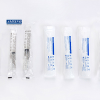 Pré-rempli 3ml 5ml 10ml 20ml en plastique saline Luer Lock jetable IV Flush Seringue
