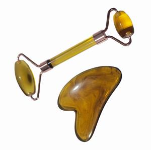 Rouleau de massage facial en résine portable au prix le plus bas, anti-âge, SPA facial, ensemble de rouleaux de jade Gua Sha - Product Image 6