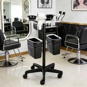 Chariot à outils pour bouclage et extensions capillaires, pour salon de coiffure, séchage à l'huile, coloration des cheveux, chariot de coloration à chaud, chariot de bar à soins capillaires en acrylique - Product Image 3