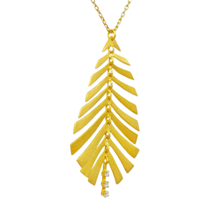 UM Jewelry 925 Silver Gold Plated Leaf-Shaped Pearl <b>Pendant</b> <b>Necklace</b> <b>for</b> Engagement Wedding Party Unisex/<b>Men</b>/Women Wholesale - Product Image 2