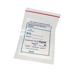 Op maat gemaakte, beschrijfbare, hersluitbare ziplock verpakkingen voor medicijnen, geschikt voor interne westerse <span class=keywords><strong>capsules</strong></span> & orale medicijnen (wegwerpbaar) - Product Image 1