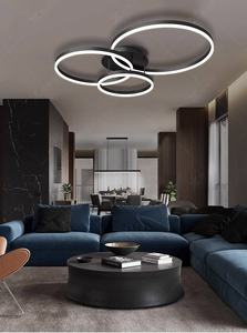 Lampu Plafon Akrilik Modern Mewah Ringan Kreatif Bentuk Bulat untuk Ruang Tamu, Kamar Tidur, dan Ruang Belajar - Product Image 2