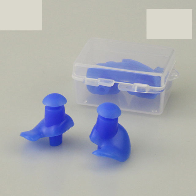 Reusable Soft Silicone Swimming Ear Plugs Waterproof Noise Blocking  Swim Earplugs for Adults Kids with Carry Case Concert