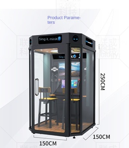 เครื่องเล่นเกมจำลองการร้องเพลง คอนโซลเกมคาราโอเกะขนาดเล็ก ตู้คาราโอเกะขนาดเล็ก/มินิคาราโอเกะบูธ - Product Image 4