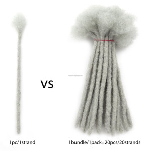 Prix de gros des <span class=keywords><strong>cheveux</strong></span> bruts doux et serrés Dreadlock Extensions de <span class=keywords><strong>cheveux</strong></span> humains Locs Naturels Coiffures pour enfants hommes et femmes - Product Image 2