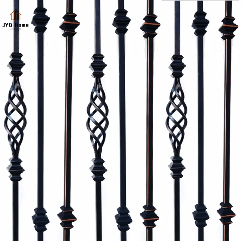 Vendita calda del Raso Nero 1/2 "Metal Scala Banisters e Ringhiere di Ferro Cava Knuckle Balaustre In Australia