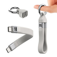 Kabel Gantungan Kunci GL USB4 Tipe-C Male-Male Berjalin Konduktor Tembaga Berlapis Timah 240W PD Pengisian Cepat Transfer Data 40Gbps 8K/60Hz