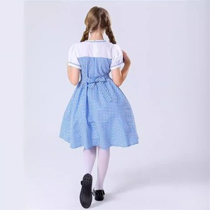 Costume da Dorothy di Oz, Gonna a Quadri Blu Stile Principessa, Versione Genitore-Figlio, Uniforme da <span class=keywords><strong>Cameriera</strong></span>, Abito da Servitore, Costume Pastorale da Palcoscenico - Product Image 3