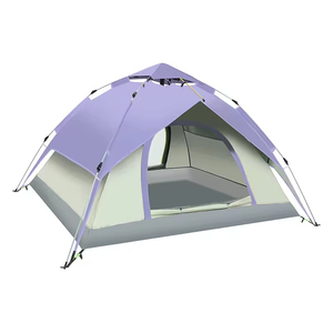 Carpa de Camping Oxford Automática KaraQoton HT-2265, Venta al por Mayor de Fábrica, Doble Capa, para 3-4 Personas, Portátil, <span class=keywords><strong>Impermeable</strong></span> y <span class=keywords><strong>Plegable</strong></span> - Product Image 2
