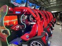 Máquina recreativa de carreras con movimiento operada con monedas, simulador de conducción de plástico y metal para centros de entretenimiento y juegos (FEC)
