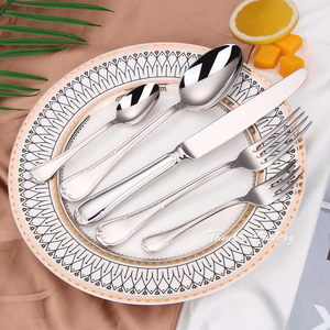 Gương Bạc Hoàng Gia Đám Cưới Thép Không Gỉ Bộ Đồ Ăn Chất Lượng Cao Bạc Dao Kéo Flatware <span class=keywords><strong>Set</strong></span> - Product Image 3