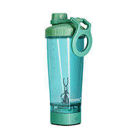 Mixeur électrique pour shakes protéinés, gobelets shaker pour shakes protéinés sans BPA, bouteille shaker protéinée de 24 oz rechargeable par USB C