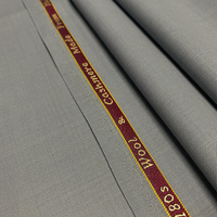 Tissu en polyester et viscose de qualité supérieure, extensible, antistatique, en sergé, pour costumes sur mesure