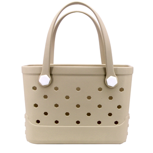 Travel compact and portable waterproof rubber eva beach <b>bag</b> small size eva tote <b>bag</b> <b>kids</b> eva shopping hole <b>bag</b> - Product Image 2