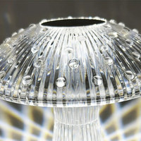 Lampe de table en cristal veilleuse lumière LED chambre lampe LED romantique diamant atmosphère éclairage décor à la maison
