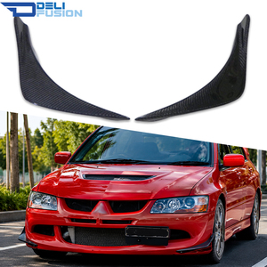 Divisor de Parachoques Delantero Estilo Ralliart de Fibra de Carbono para Mitsubishi Lancer Evolution 8 EVO8 CT9A 2003-2005 - Product Image 1