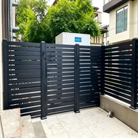 Clôture de Confidentialité Verticale en Aluminium à Lames Multiples pour Vente en Gros, Anti-Rouille, Résistante aux Intempéries, Installation Facile, Taille Personnalisée
