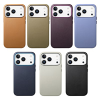 Pour iPhone 13 14 15 16 17 18 Pro Max N52 Coque de téléphone en cuir PU magnétique puissant avec protection arrière