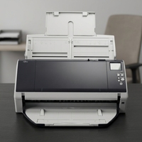 Scanner de bureau A3 recto-verso FI-7480, alimentation par chargeur de documents, 80 ppm, 160 ipm, CCD 600 dpi, USB 3.0, noir