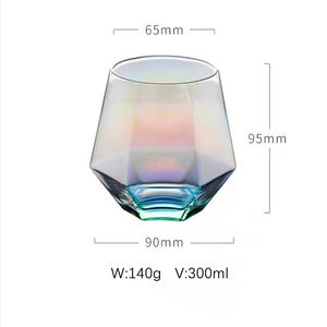Verres à whisky <span class=keywords><strong>prismatiques</strong></span> Electroplated Dazzle Drinking Glass Multifunctional Juice Mugs Whisky Glasses - Product Image 6