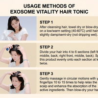 Tónico Capilar con Exosomas, Extracto Natural Bioactivo y Biodegradable para Rejuvenecimiento del Cuero Cabelludo, Crecimiento del Cabello, Cabello Debilitado y Adelgazado, Sin Silicona