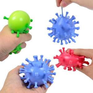 New Arrival TPR Novelty Simulation Premium Virus Flour Stress Ball Stress Stretch Relief Decompression Toys for Kids Boy Girl - Product Image 1