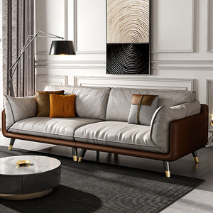 Nordic Light Luxury Modern Home Furniture Italiano Minimalista Nueva tecnología Tela Sala de estar Sofá Hotel villa - Product Image 4