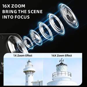 Cámara Infantil HD 1080P con Zoom Óptico 16X, Sensor CMOS, Gran Angular de 180°, Impresión Instantánea, Pantalla de 2.4 Pulgadas, hasta 128GB, Cámara Compacta - Product Image 3