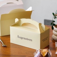 Boîtes cadeaux rigides en carton de style luxueux pour pâtisserie, gâteaux, gaufres, desserts avec poignée