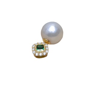 Ensemble de pendentifs et boucles d'oreilles carrées en argent S925 faites à la main pour femmes, composants de bijoux DIY JG5185 avec support creux en perle, tailles 7-12 - Product Image 3