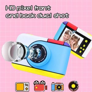 BTJ 2.4 Inch HD <b>Mini</b> Digital <b>Camera</b> 1080P Selfie Dual Lens 180 Wide Angle Smooth Material Children's <b>Camera</b> for Boys Girls - Product Image 2