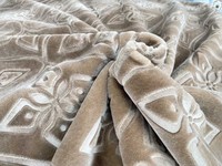 Peluche royale unie et souple personnalisée de grande classe bon marché couverture raschel coréenne en relief à 2 plis