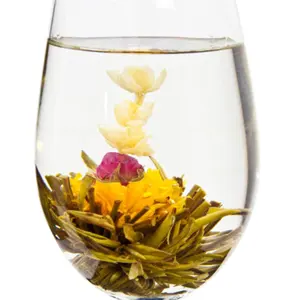 Flor floreciente para té, Bola de té, flores comestibles, flores secas