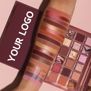 Paleta de sombras de ojos de 18 colores sin logotipo, paleta de maquillaje multiusos al por mayor para uso diario de belleza - Product Image 2