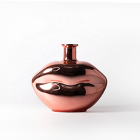 Diffuseur de bouteilles en verre personnalisées le plus vendu Diffuseur exquis de couleur galvanisée pour aromathérapie/parfum/décor