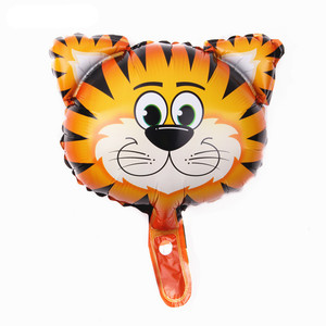 Globos de Aluminio al por Mayor HLC, Mini Globos de Animales de Dibujos Animados, Elefantes, Leones, Tigres, Monos, Cebras, para Decoración de Fiestas de Cumpleaños y Pascua - Product Image 1