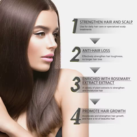 Brume hydratante quotidienne pour la croissance des cheveux (8 oz) Huile stimulante (4 oz) pour tous les types de cheveux Favorise la croissance, l'hydratation et la santé du cuir chevelu