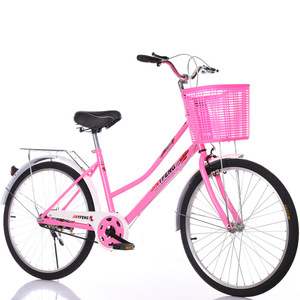 Vélo pas cher <span class=keywords><strong>de</strong></span> 26 pouces, cadre en acier classique, <span class=keywords><strong>vitesse</strong></span> unique, jante en aluminium, léger, pour femmes - Product Image 3