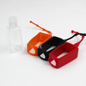 어린이 30ml 소형 손 소독제 로고 클립 키 링 실리콘 홀더가있는 키 체인 병 - Product Image 5